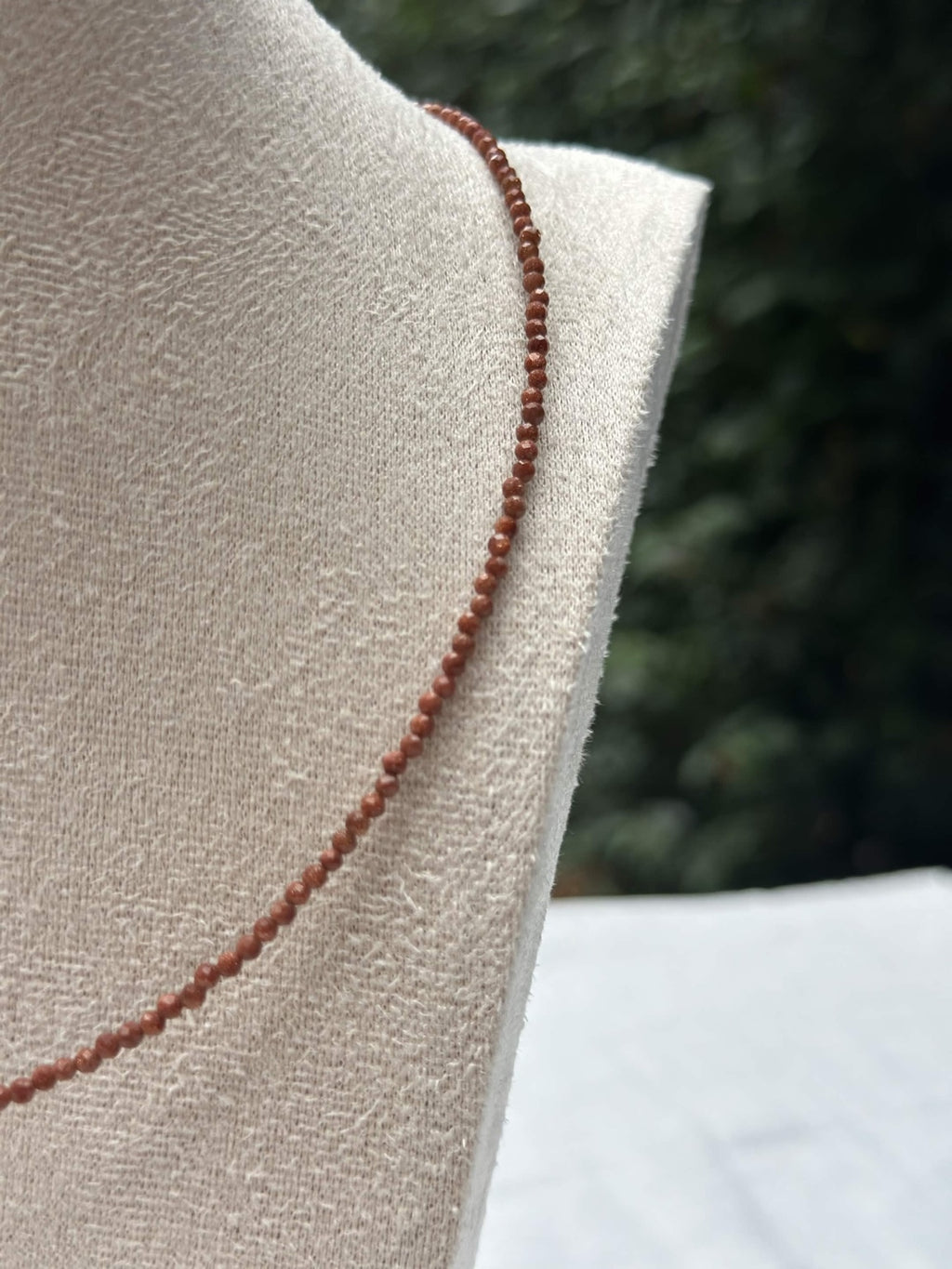 Warm Brown Beaded Necklace photo 2
