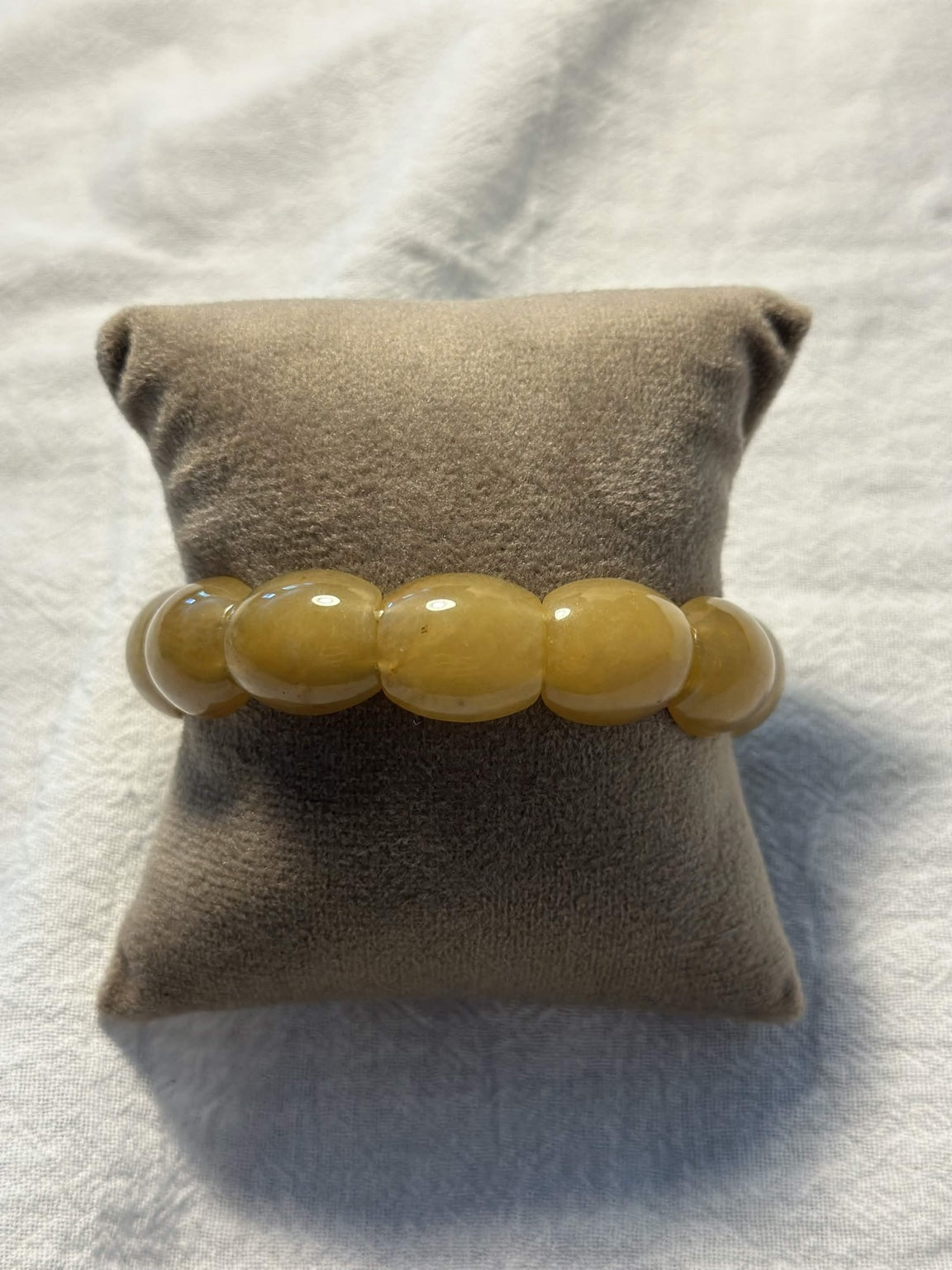 Yellow Agate Stretch Bracelet