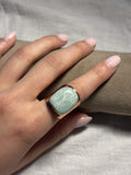 Light Blue Stone Copper Ring