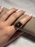 Black Tourmaline Copper Ring