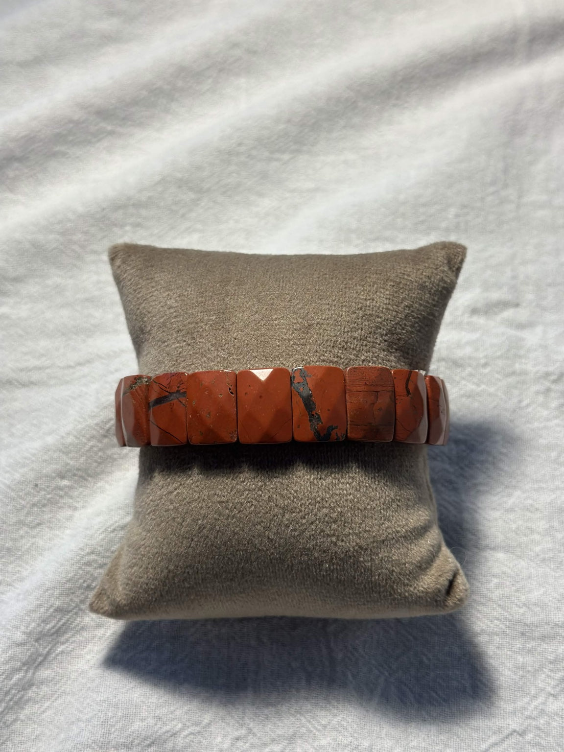 Red Jasper Stone Stretch Bracelet