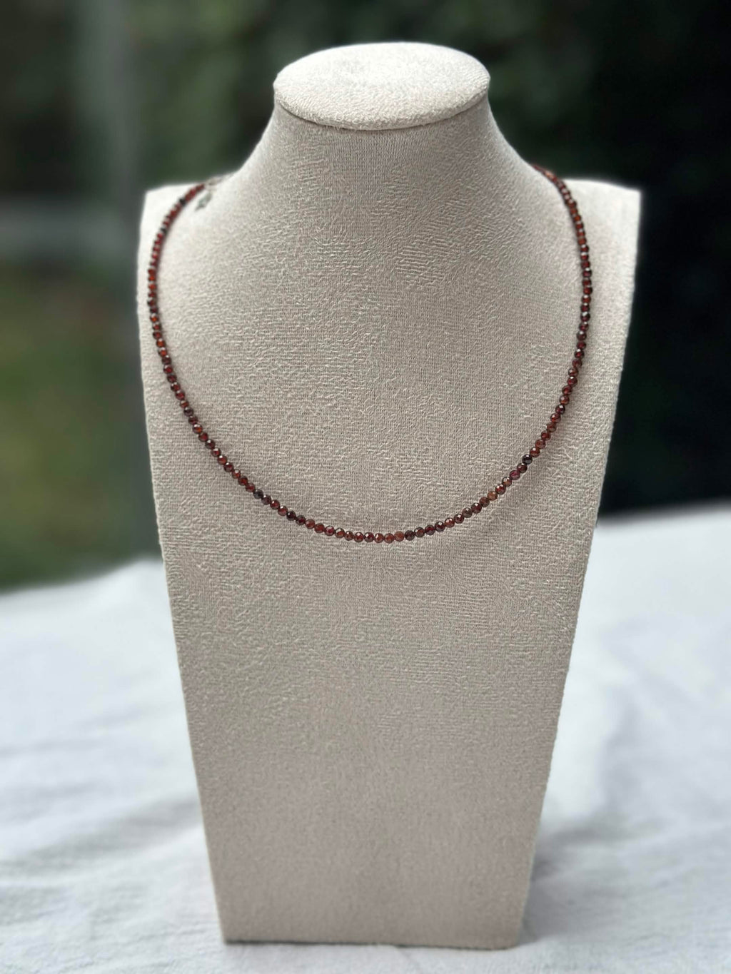 Deep Red Beaded Necklace photo 1