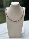 Deep Red Beaded Necklace photo 1