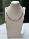 Deep Burgundy Beaded Necklace photo 1
