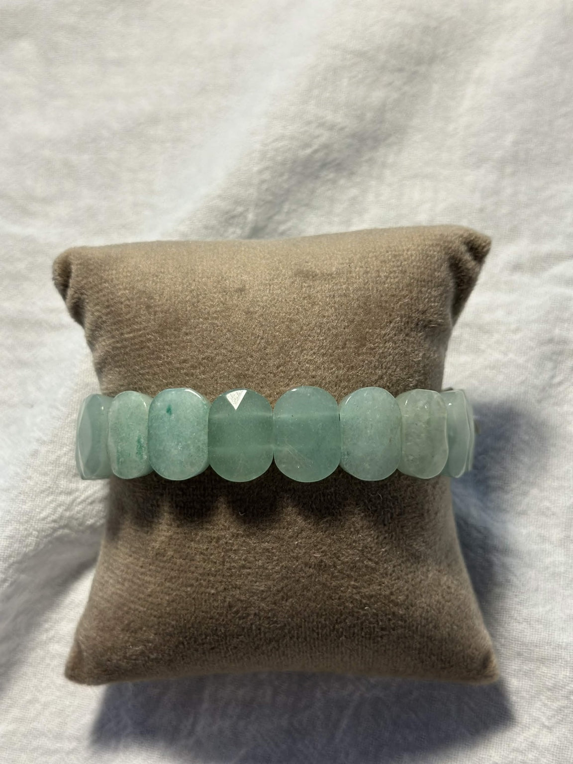 Aqua Green Stone Stretch Bracelet