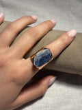 Blue Kyanite Copper Ring