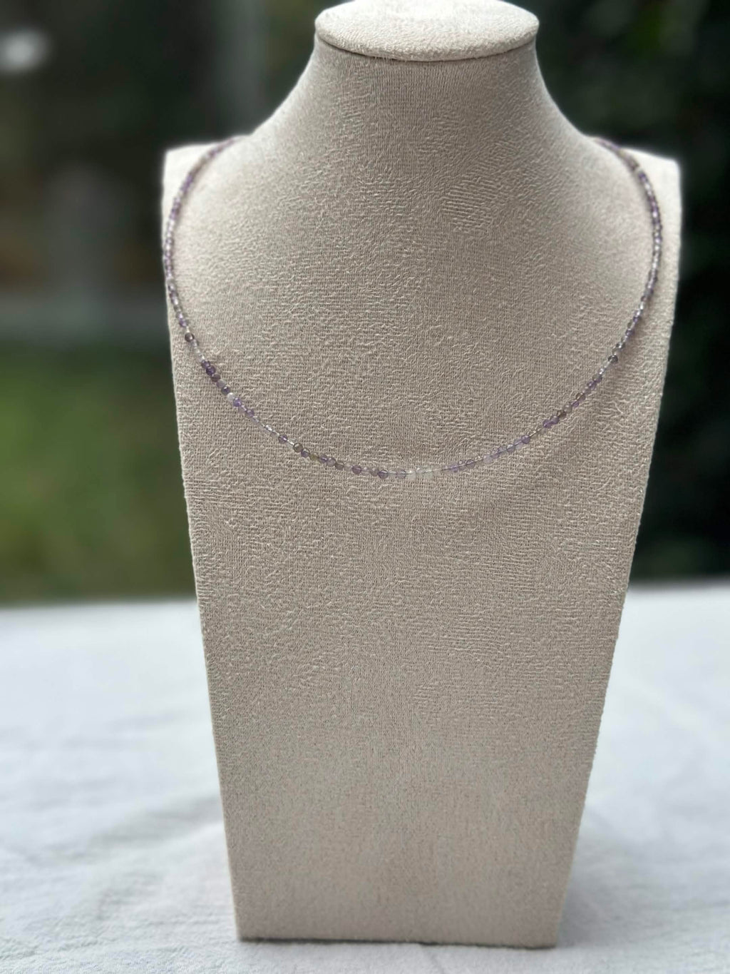 Lavender beaded necklace