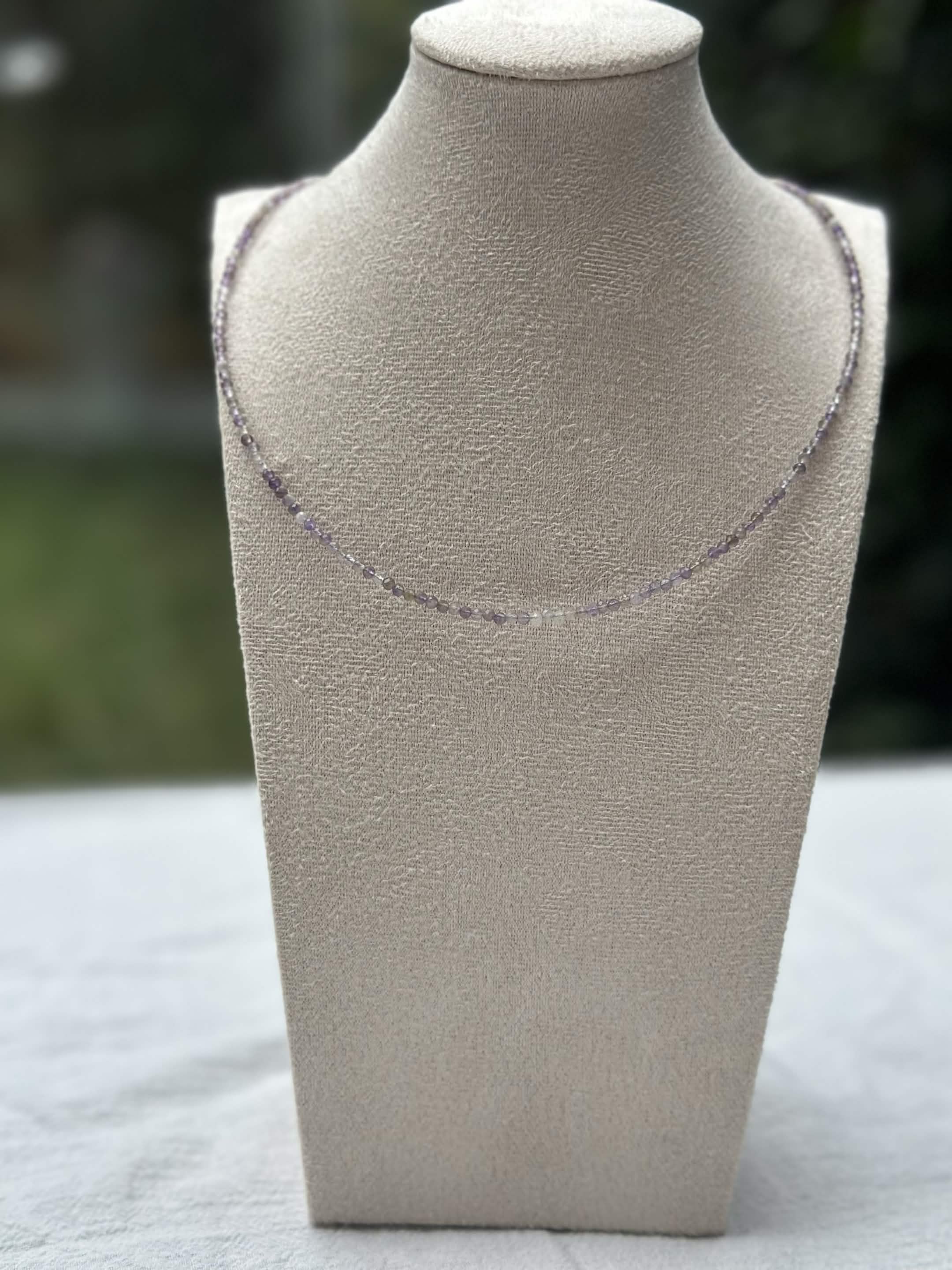 Lavender beaded necklace