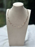 Multicolor gemstone beaded necklace