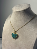 Turquoise Heart Stone Necklace